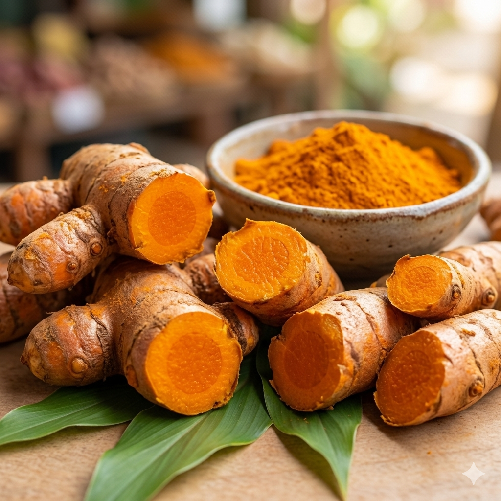 This graphic illustrates the properties of Ginger, highlighting its natural role in supporting healthy circulation and providing antioxidant protection.